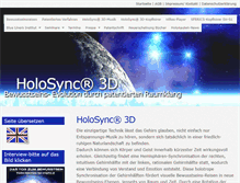 Tablet Screenshot of holosync3d.de